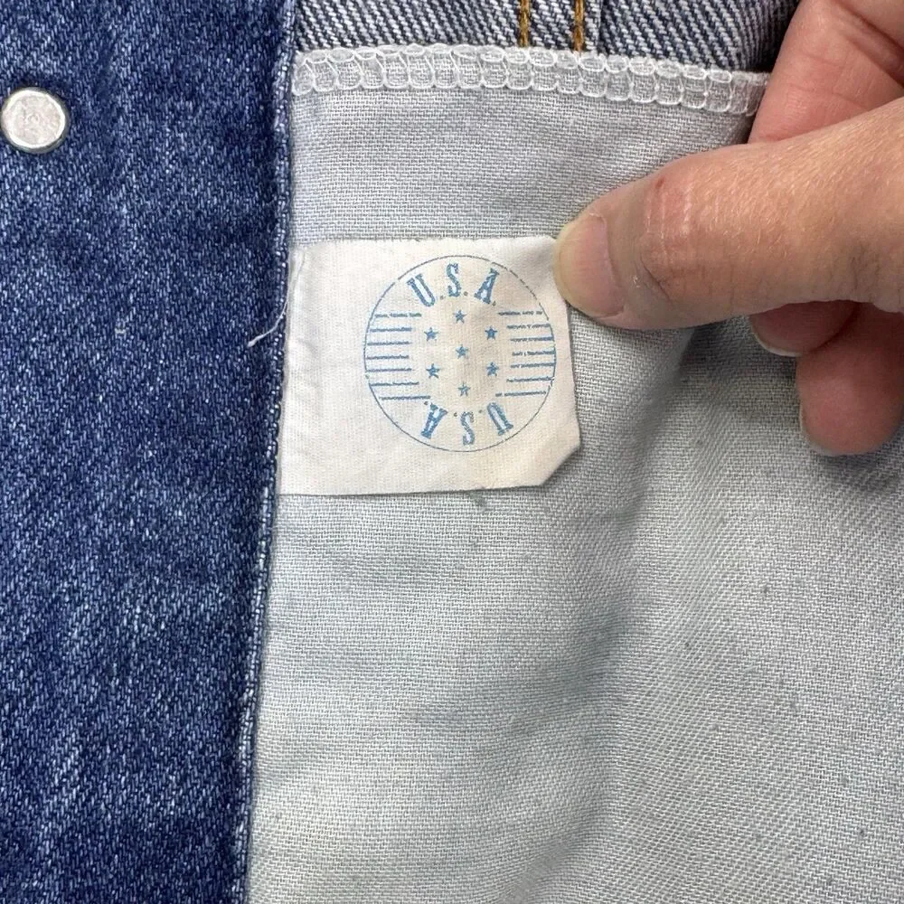 Vintage Bristol Blues Denim Jean Jacket Men's L USA 90s Trucker Type 3